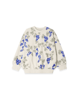 Oversized-Sweatshirt aus weicher Bio-Baumwolle mit handgezeichnetem Print, Rundhalsausschnitt, überschnittenen Schultern & Rippbündchen an Ärmeln und Saum.