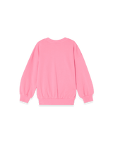 Oversized-Sweatshirt aus weicher Bio-Baumwolle mit handgezeichnetem Print, Rundhalsausschnitt, überschnittenen Schultern & Rippbündchen an Ärmeln und Saum.