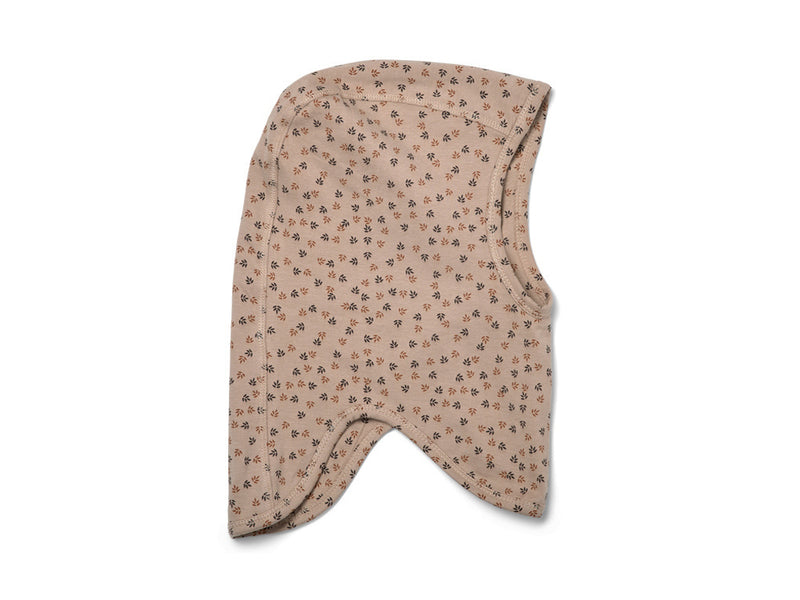 nuuroo - Alma Jersey Balaclava - "Mixed Leaf" beige