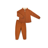 Thermo-Set aus recyceltem Polyester - Junior. Das Thermoset ist ideal unter Regenkleidung.