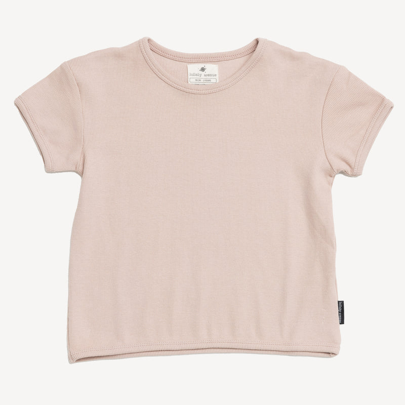 Pure Play Organic RIB Shirt - Rosé Blush