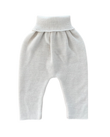 Rosa Baby Leggings aus 100% Merinowolle – weiche, elastische Strickleggings, atmungsaktiv und temperaturregulierend, ideal für empfindliche Haut.
