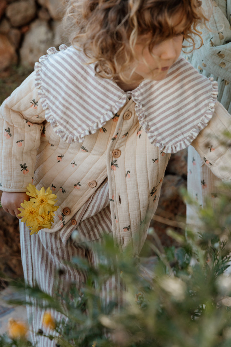 Garbo & Friends - Musselin Blouse mit Rüschen - Stripe