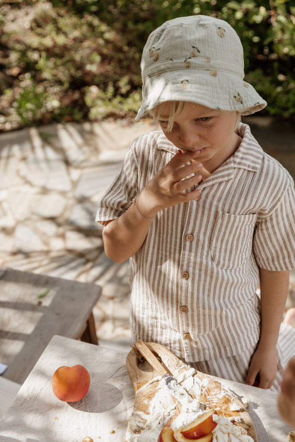Garbo & Friends - Musselin Hemd - Stripe