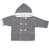 frilo - Mantel mit Kaputze - grau