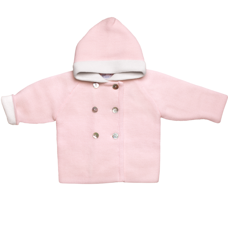 frilo - Mantel mit Kaputze - rosa